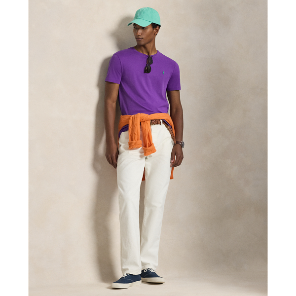 Cabana Purple Classic Fit Jersey Crewneck T-Shirt Polo Ralph Lauren 4