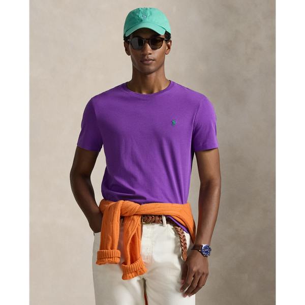 Cabana Purple Classic Fit Jersey Crewneck T-Shirt Polo Ralph Lauren 1