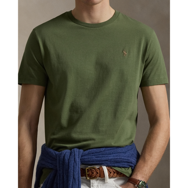Supply Olive Classic Fit Jersey Crewneck T-Shirt Polo Ralph Lauren 6