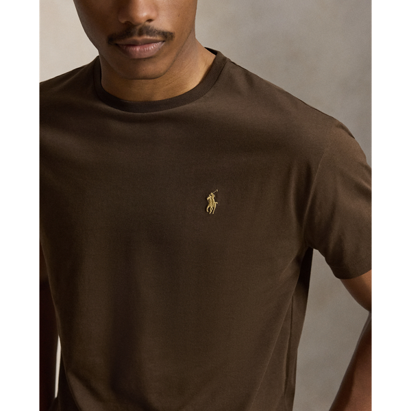 Nutmeg Brown Classic Fit Jersey Crewneck T-Shirt Polo Ralph Lauren 6