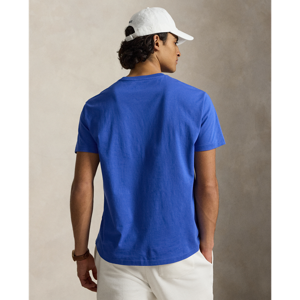 New Iris Blue Classic Fit Jersey Crewneck T-Shirt Polo Ralph Lauren 5