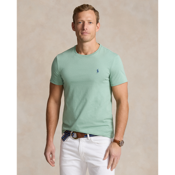 Custom Slim Fit Jersey Crewneck T Shirt for Men Ralph Lauren CH