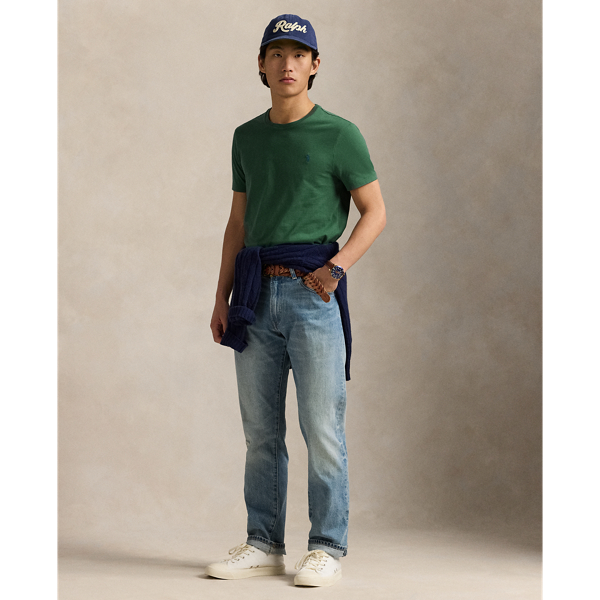 Washed Forest Custom Slim Fit Jersey Crew Neck T-Shirt Polo Ralph Lauren 4