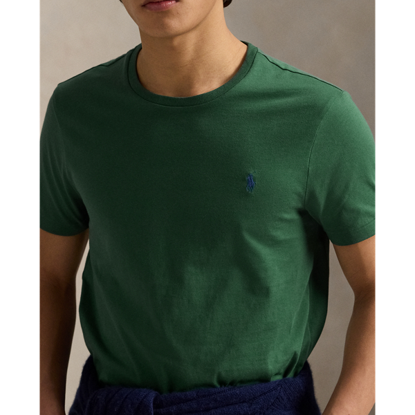 Washed Forest Custom Slim Fit Jersey Crew Neck T-Shirt Polo Ralph Lauren 6