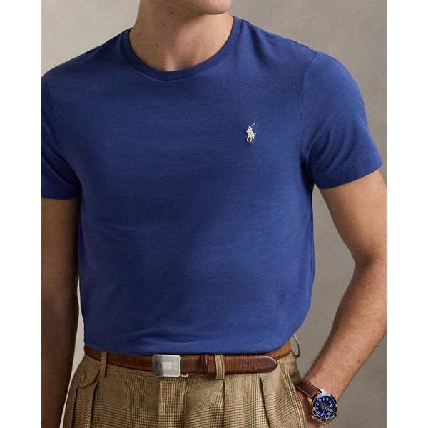 Custom Slim Fit Jersey Crewneck T-Shirt