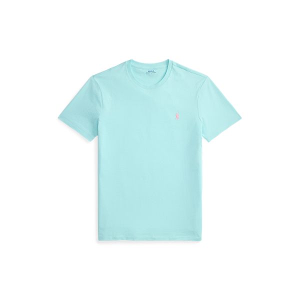 New Aqua Custom Slim Fit Jersey Crewneck T-Shirt Polo Ralph Lauren 2