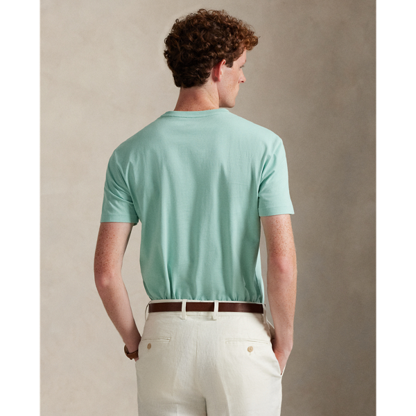 Celadon Custom Slim Fit Jersey Crewneck T-Shirt Polo Ralph Lauren 5
