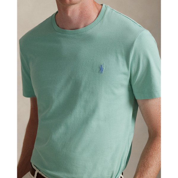 Celadon Custom Slim Fit Jersey Crewneck T-Shirt Polo Ralph Lauren 6