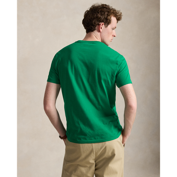 Custom-Slim-Fit Jersey-T-Shirt Polo Ralph Lauren in Erin-Gr&uuml;n 5