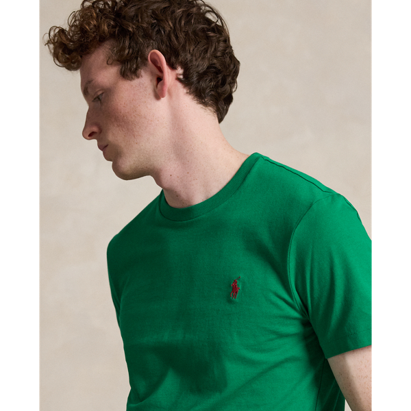 Custom-Slim-Fit Jersey-T-Shirt Polo Ralph Lauren in Erin-Gr&uuml;n 6