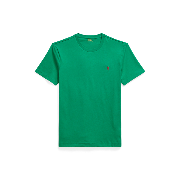 Custom-Slim-Fit Jersey-T-Shirt Polo Ralph Lauren in Erin-Gr&uuml;n 2