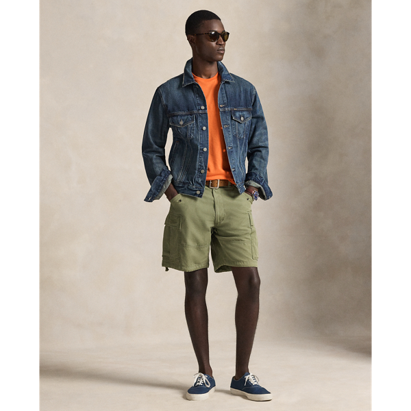 Maglietta in jersey Custom Slim-Fit Polo Ralph Lauren in Arancio Kona 4