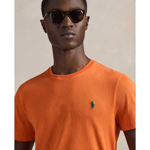 Maglietta in jersey Custom Slim-Fit Polo Ralph Lauren in Arancio Kona 6
