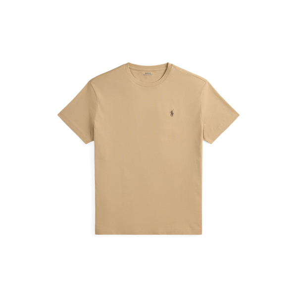 T-shirt &agrave; col rond jersey Custom Slim Polo Ralph Lauren en Kaki vintage 2