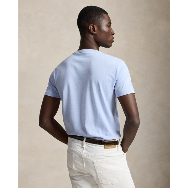 Custom-Slim-Fit Jersey-T-Shirt Polo Ralph Lauren in Kieselsteinblau 5