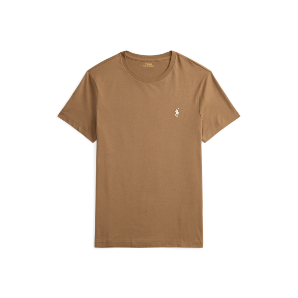 Custom slim T-shirt met ronde hals Polo Ralph Lauren in Rl brown 2