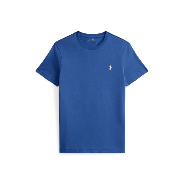 T-shirt de gola redonda Custom Slim fit Polo Ralph Lauren em Azul-celeste 2