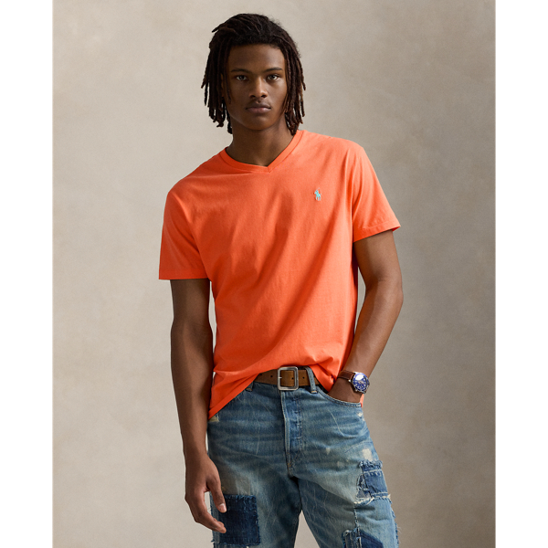 Men s Orange T Shirts Ralph Lauren