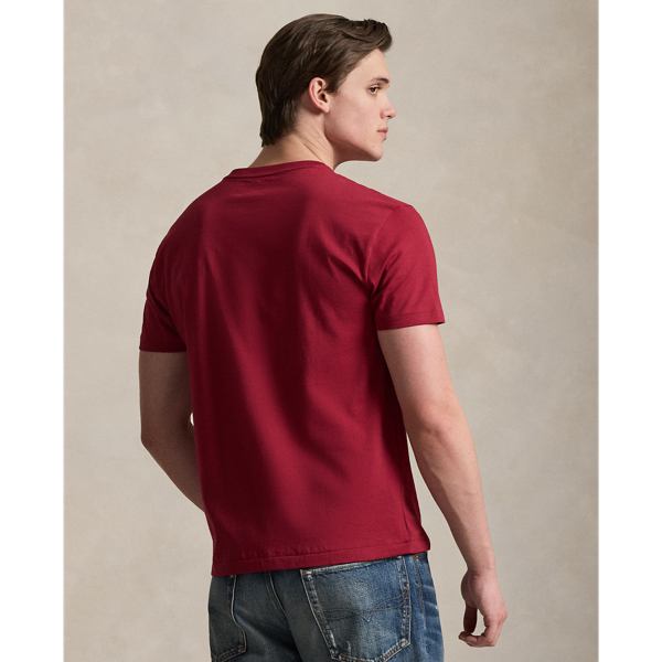 Heritage Red Classic Fit Jersey V-Neck T-Shirt Polo Ralph Lauren 5