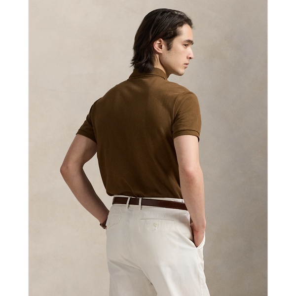 美品 L ポロラルフローレン メッシュシャツ ベージュ #️⃣CALDWELL アイコニック メッシュ ポロシャツ | ラルフ ローレン公式