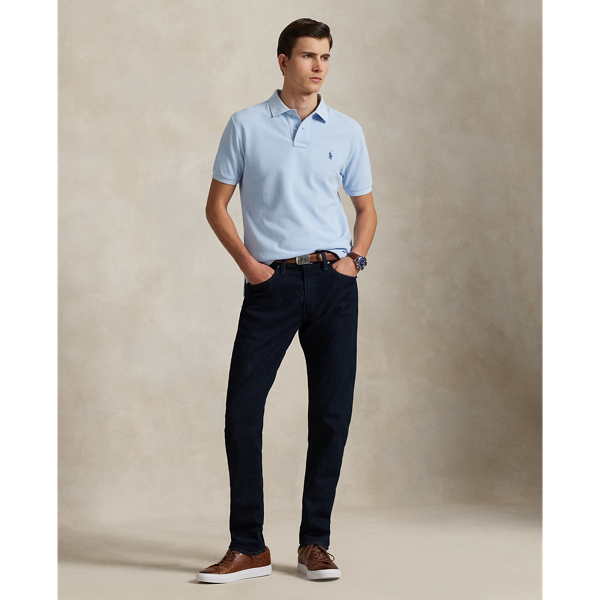 Southport Blue The Iconic Custom Slim Fit Mesh Polo Polo Ralph Lauren 4
