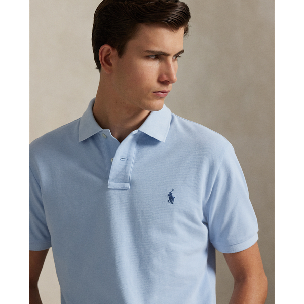 Southport Blue The Iconic Custom Slim Fit Mesh Polo Polo Ralph Lauren 6