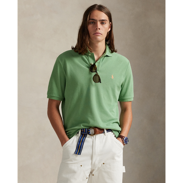 Le polo iconique en coton piqu&eacute; Polo Ralph Lauren en Vert outback 7