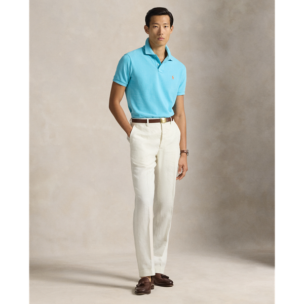 Perfect Turquoise The Iconic Custom Slim Fit Mesh Polo Polo Ralph Lauren 4
