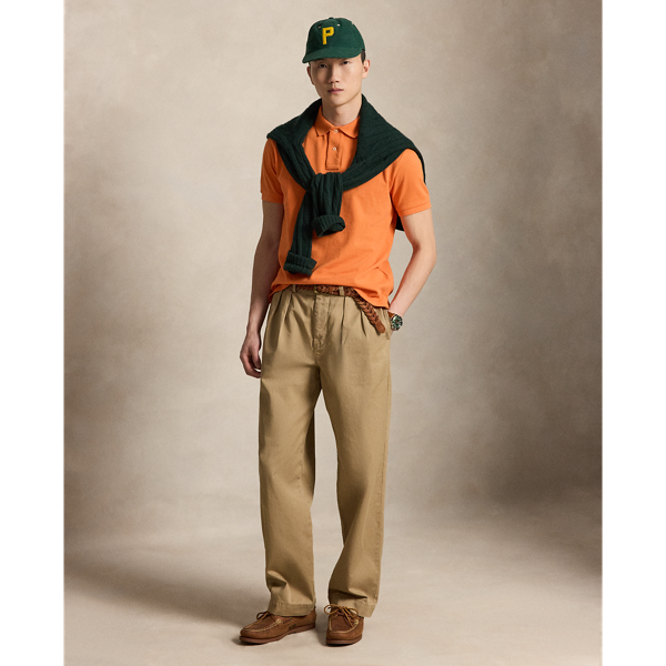 Le polo iconique en coton piqu&eacute; Polo Ralph Lauren en Orange Kona 4