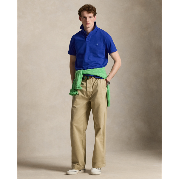 Classic Azure The Iconic Mesh Polo Shirt Polo Ralph Lauren 4