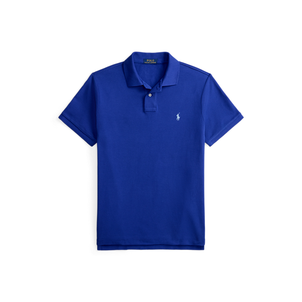 Classic Azure The Iconic Mesh Polo Shirt Polo Ralph Lauren 2