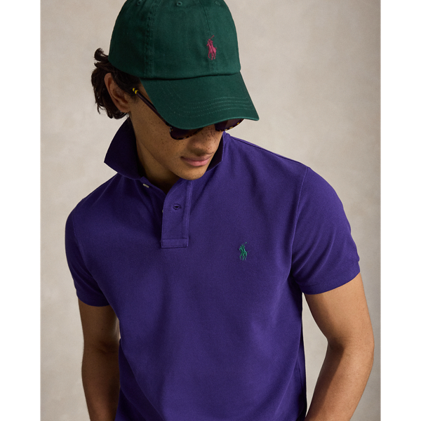 Polo Custom Slim Fit iconique en piqu&eacute; Polo Ralph Lauren en Violet m&eacute;di&eacute;val 6