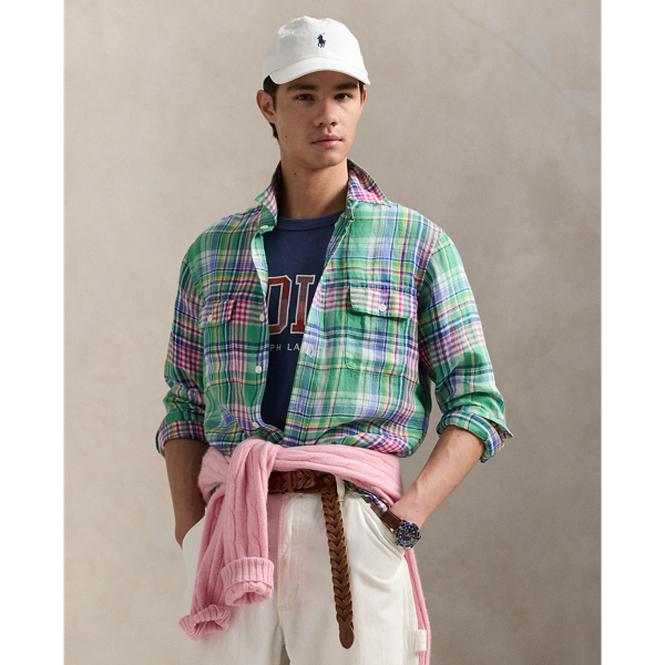 Men's Green Polo Ralph Lauren Button Down Shirts | Ralph Lauren
