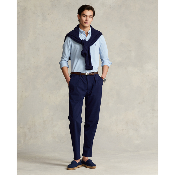 Federleichtes Custom-Slim-Fit Hemd Polo Ralph Lauren in B&uuml;roblau meliert 4