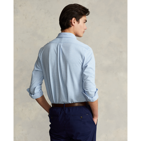 Federleichtes Custom-Slim-Fit Hemd Polo Ralph Lauren in B&uuml;roblau meliert 5