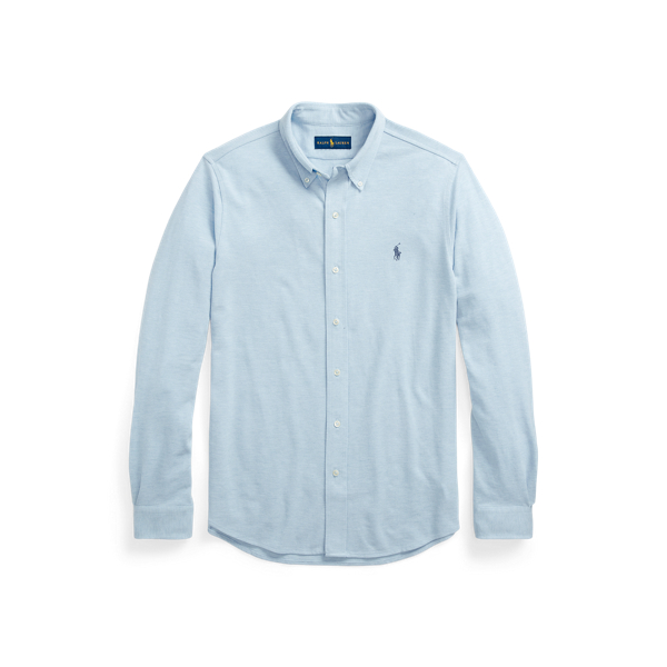 Federleichtes Custom-Slim-Fit Hemd Polo Ralph Lauren in B&uuml;roblau meliert 2