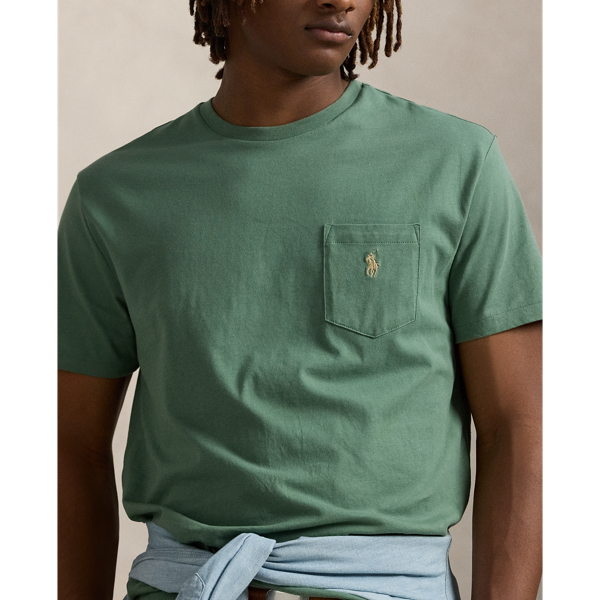 【送料&関税込】Polo Ralph Lauren Regular Fit Responsible Wo Classic Fit Jersey Pocket T-Shirt for Men | Ralph Lauren® JO