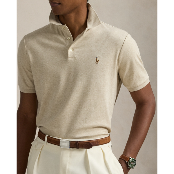 Polo Ralph Lauren 커스텀 슬림핏 소프트 코튼 폴로 셔츠 듄 탠 6