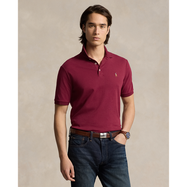 Polo en coton doux coupe ajustee