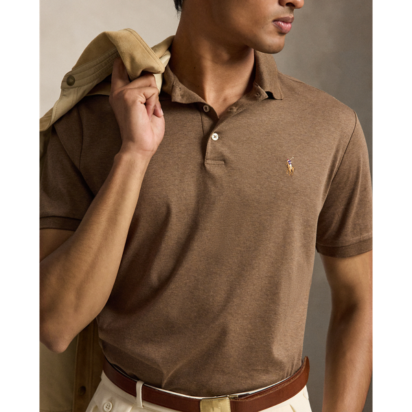 Cedar Heather Custom Slim Fit Soft Cotton Polo Shirt Polo Ralph Lauren 6
