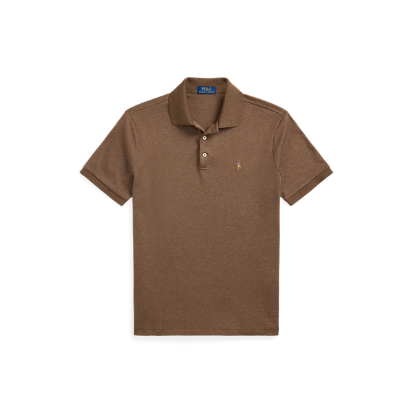 Polo en coton doux coupe ajust&eacute;e