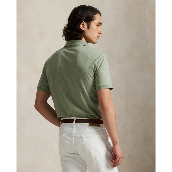 Greenery Heather Custom Slim Fit Soft Cotton Polo Shirt Polo Ralph Lauren 5