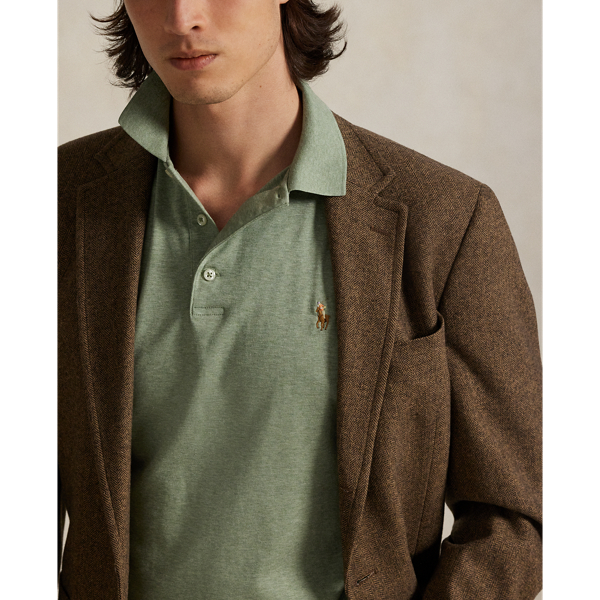 Greenery Heather Custom Slim Fit Soft Cotton Polo Shirt Polo Ralph Lauren 6