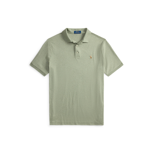 Greenery Heather Custom Slim Fit Soft Cotton Polo Shirt Polo Ralph Lauren 2