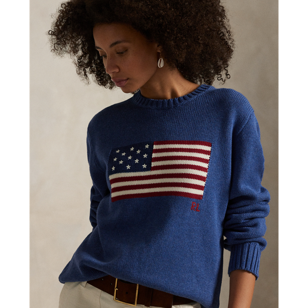 大人気✨POLORALPHLAUREN アメリカ星国旗ニットセーター 希少 M