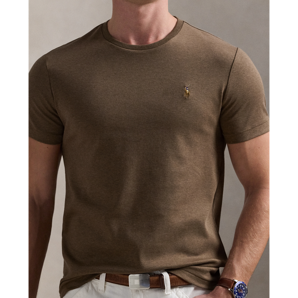 Cedar Heather Custom Slim Fit Soft Cotton T-Shirt Polo Ralph Lauren 6