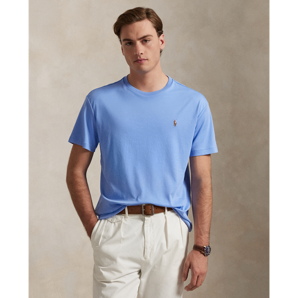 Canvas Blue Custom Slim Fit Soft Cotton T-Shirt Polo Ralph Lauren 1