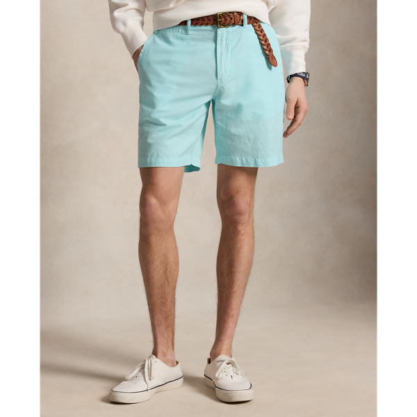 New Aqua 21.5 cm Classic Fit Linen-Cotton Shorts Polo Ralph Lauren 4