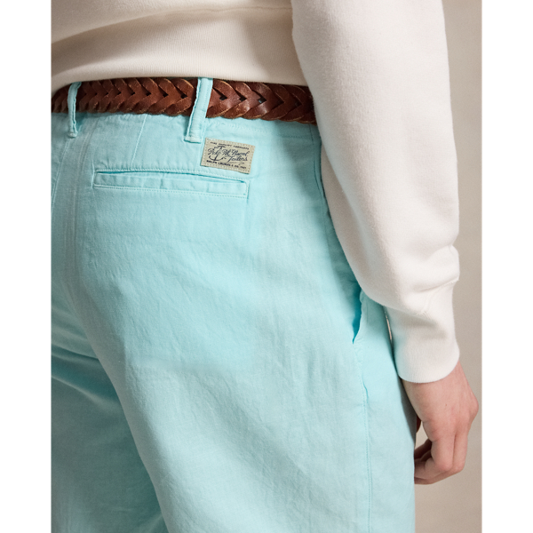 New Aqua 21.5 cm Classic Fit Linen-Cotton Shorts Polo Ralph Lauren 6