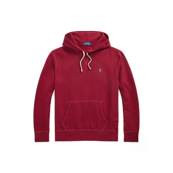 Red polo hoodie men sale